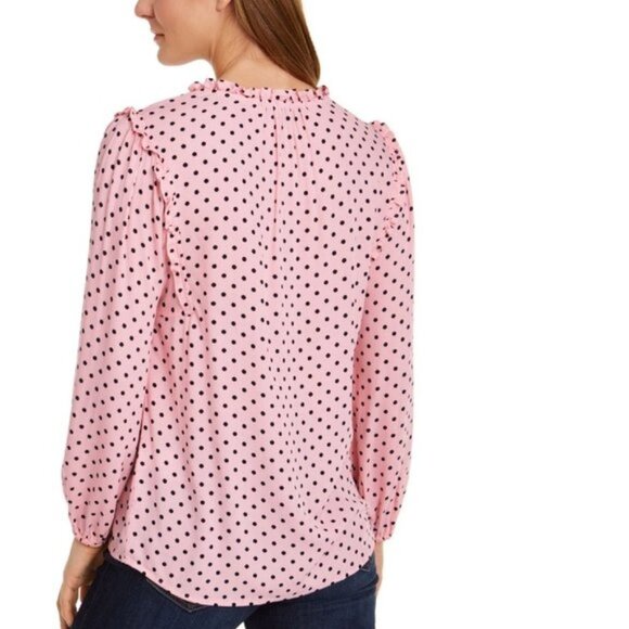 Tommy Hilfiger Printed Ruffled-Neck Blouse - Picture 2 of 9